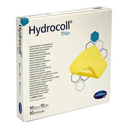 Abbildung: Hydrocoll thin Wundverband 10x10 cm 10 St, Kompressen PZN 16595969