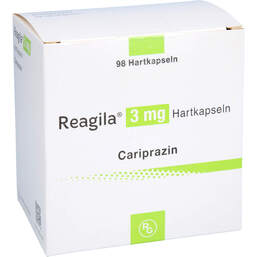 Abbildung: Reagila 3 mg Hartkapseln 98 St, Hartkapseln PZN 16596992