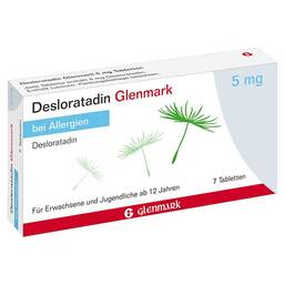 Abbildung: Desloratadin Glenmark 5 mg Tabletten Tabletten, 7 St PZN 16605320