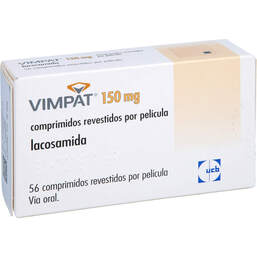 Abbildung: Vimpat 150 mg Filmtabletten 56 St, Filmtabletten PZN 16607425