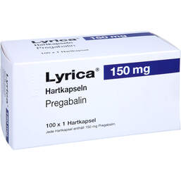 Abbildung: Lyrica 150 mg Hartkapseln 100 St, Hartkapseln PZN 16612113