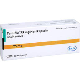 Abbildung: Tamiflu 75 mg Hartkapseln 10 St, Hartkapseln PZN 16626055