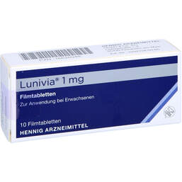 Abbildung: Lunivia 1 mg Filmtabletten 10 St, Filmtabletten PZN 16626948
