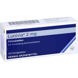 Abbildung: Lunivia 2 mg Filmtabletten 10 St, Filmtabletten PZN 16626983