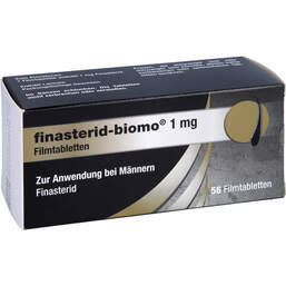 Abbildung: Finasterid-biomo 1 mg Filmtabletten 56 St, Filmtabletten PZN 16627310