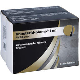 Abbildung: Finasterid-biomo 1 mg Filmtabletten 168 St, Filmtabletten PZN 16627379