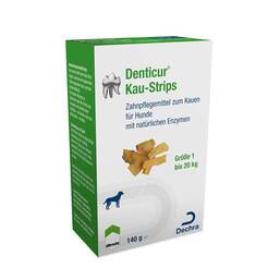 Abbildung: Denticur Kau-Strips Größe 1 für Hunde bis 20 kg Streifen, 140 g PZN 16628031