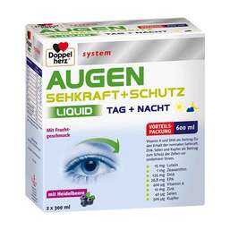 Abbildung: Doppelherz Augen Sehkraft + Schutz Liquid system Flüssigkeit, 2X300 ml PZN 16632268