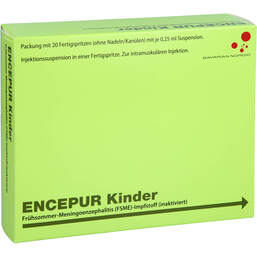 Abbildung: Encepur Kinder Fertigspritzen 20 St, Fertigspritzen PZN 16632682