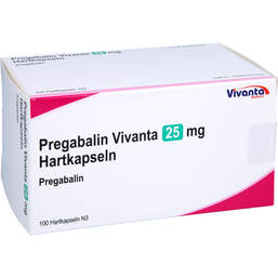 Abbildung: Pregabalin Vivanta 25 mg Hartkapseln 100 St, Hartkapseln PZN 16663487