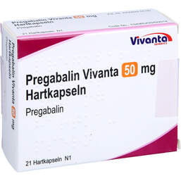 Abbildung: Pregabalin Vivanta 50 mg Hartkapseln 21 St, Hartkapseln PZN 16663493