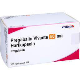 Abbildung: Pregabalin Vivanta 50 mg Hartkapseln 100 St, Hartkapseln PZN 16663518