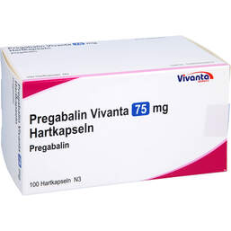 Abbildung: Pregabalin Vivanta 75 mg Hartkapseln 100 St, Hartkapseln PZN 16663553