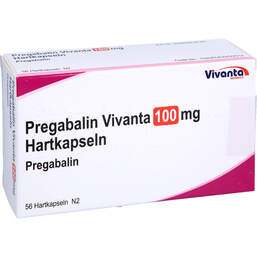 Abbildung: Pregabalin Vivanta 100 mg Hartkapseln 56 St, Hartkapseln PZN 16663582