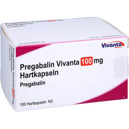 Abbildung: Pregabalin Vivanta 100 mg Hartkapseln 100 St, Hartkapseln PZN 16663599