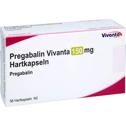 Abbildung: Pregabalin Vivanta 150 mg Hartkapseln 56 St, Hartkapseln PZN 16663613