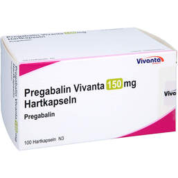 Abbildung: Pregabalin Vivanta 150 mg Hartkapseln 100 St, Hartkapseln PZN 16663636