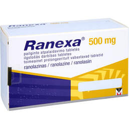Abbildung: Ranexa 500 mg Retardtabletten 100 St, Retard-Tabletten PZN 16673327