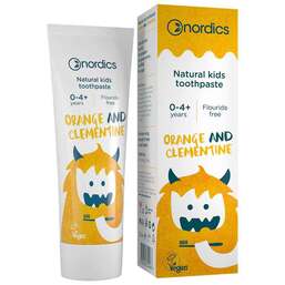 Abbildung: Zahnpasta Kids Orange-Clementine ohne Fluor Nordi. Zahncreme, 50 ml PZN 16677041
