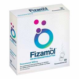 Abbildung: Fizamol 500 mg Brausetabletten Brausetabletten, 20 St PZN 16678112