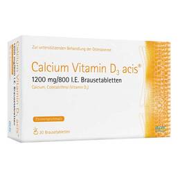 Abbildung: Calcium Vitamin D3 acis 1200 mg / 800 I.E. Brausetabletten Brausetabletten, 100 St PZN 16678916