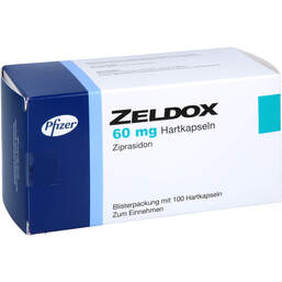 Abbildung: Zeldox 60 mg Hartkapseln 100 St, Hartkapseln PZN 16682734