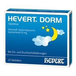Abbildung: Hevert Dorm Tabletten 25 St, Tabletten PZN 16684644