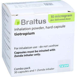 Abbildung: Braltus 10 µg + Zonda-Inhalat.Hartkapseln mit Pulver zur Inh. 30 St, Hartkapseln mit Pulver zur Inhalation PZN 16687542