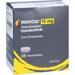Abbildung: Rinvoq 15 mg Retardtabletten 28 St, Retard-Tabletten PZN 16687795
