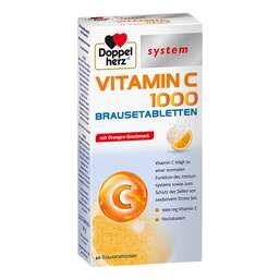 Abbildung: Doppelherz Vitamin C 1000 system Brausetabletten 40 St, Brausetabletten PZN 16699976