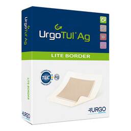 Abbildung: Urgotül Lite Border 8x8 cm Verband 10 St, Verband PZN 16700774