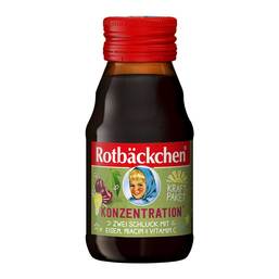 Abbildung: Rabenhorst Rotbäckchen Kraftpaket Konzentration Saft, 60 ml PZN 16701124