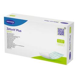 Abbildung: Zetuvit Plus Silicone steril 10x20 cm 10 St, Kompressen PZN 16701845