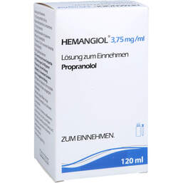 Abbildung: Hemangiol 3,75 mg / ml Lösung zum Einnehmen 120 ml, Lösung zum Einnehmen PZN 16702796
