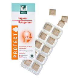 Abbildung: Baders Protect GUM Ingwer 20 St, Kaugummi PZN 16703525