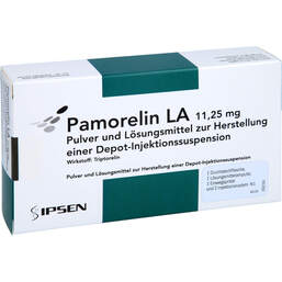 Abbildung: Pamorelin LA 11,25 mg P.und LM z.H.e.Depot-Injektionssuspension  1 St, Trockensubstanz mit Lösun PZN 16703689