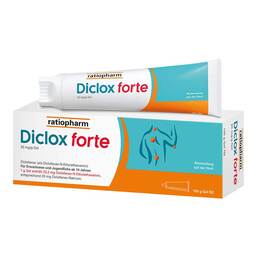 Abbildung: Diclox forte - Schmerzgel 2 %, mit Diclofenac Gel, 100 g PZN 16705004