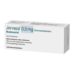 Abbildung: Jorveza 0,5 mg Schmelztabletten 100 St, Schmelztabletten PZN 16707724