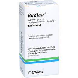 Abbildung: Budiair 200 µg Standard Dosieraerosol 1 St, Dosieraerosol PZN 16708729