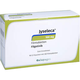 Abbildung: Jyseleca 100 mg Filmtabletten 3X30 St, Filmtabletten PZN 16731444