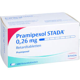Abbildung: Pramipexol STADA 0,26 mg Retardtabletten 100 St, Retard-Tabletten PZN 16732998