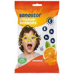 Abbildung: Sanostol Vitamin-Bonbons Orange Bonbons, 75 g PZN 16733354