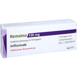 Abbildung: Remsima 120 mg Injektionslösung im Fertigpen 2 St, Injektionslösung PZN 16736051