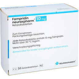 Abbildung: Fampridin neuraxpharm 10 mg Retardtabletten 56 St, Retard-Tabletten PZN 16737435
