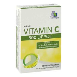 Abbildung: Vitamin C 500 mg Depot Tabletten Tabletten, 60 St PZN 16743619