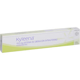 Abbildung: Kyleena 19,5 mg intrauterin.Wirkstofffreisetz.System 1X1 St, Intrauterinpessar PZN 16744079