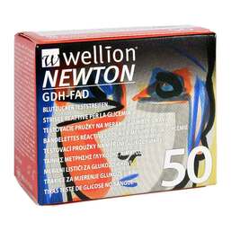 Abbildung: Wellion Newton Gdh-Fad Blutzuckerteststreifen 2X25 St, Teststreifen PZN 16749697 