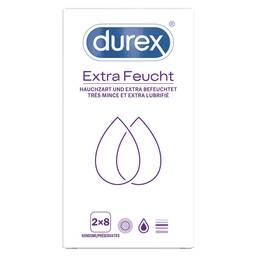 Abbildung: Durex extra feucht Kondome Doppelpack Kondome, 2X8 St PZN 16751777