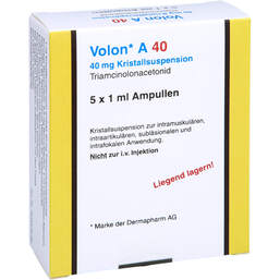 Abbildung: Volon A 40 Ampullen 5X1 ml, Kristallsuspension PZN 16752050