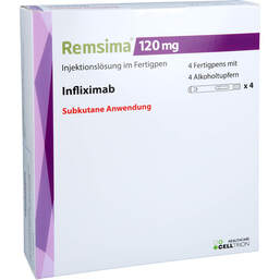 Abbildung: Remsima 120 mg Injektionslösung im Fertigpen 4 St, Injektionslösung PZN 16752133